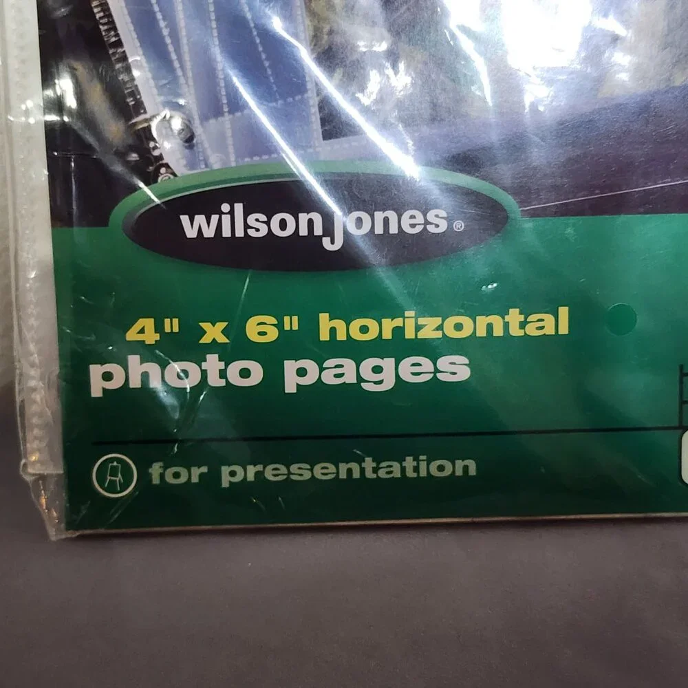 Wilson Jones 10pk Clear Two Sided 4x6 Horizontal Photo Pages for Presentation